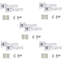 5 Pairs Modern Nova Premium Design Door Handles on Square Rose