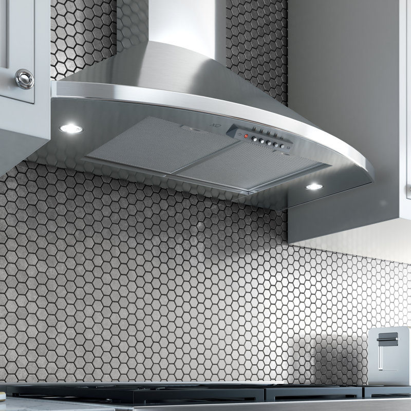 Hotte murale convertible 36" 600 cfm