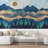 Abstract Mountains Peel & Stick Border-93867381
