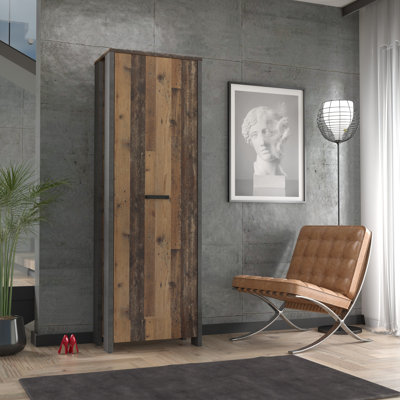 Lanham 1 Door Manufactured Wood Wardrobe