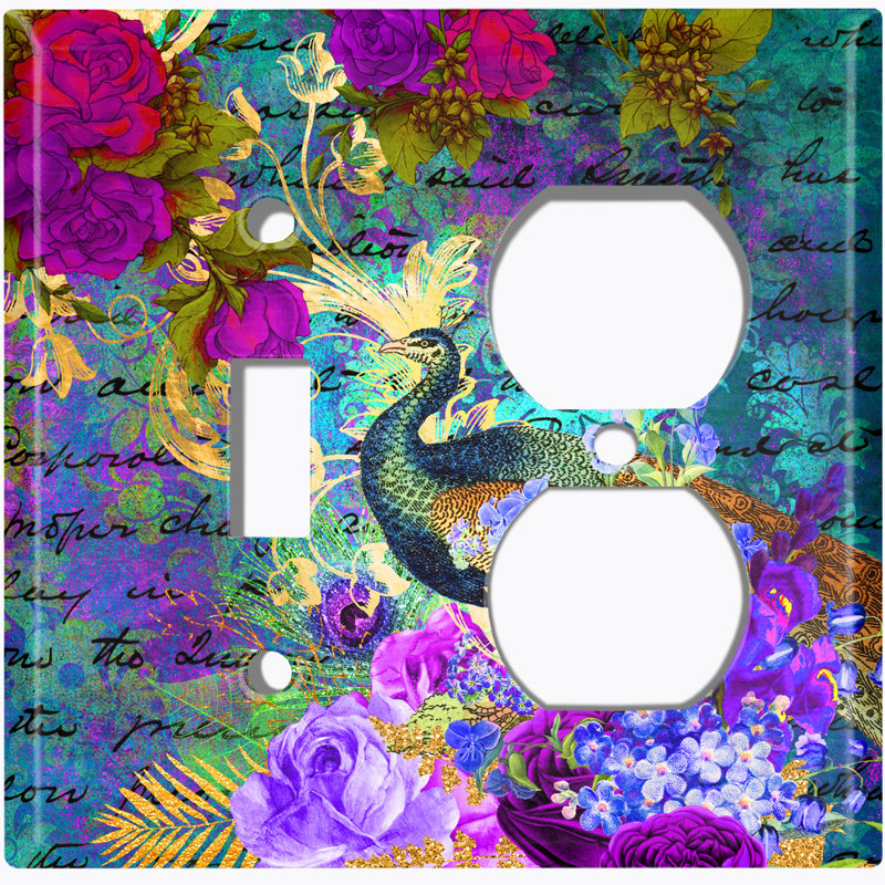 Patterned 2 - Gang Combination Plate Standard Combination Wall Plate