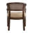 Stanley 26" Arm Height Modern Neoclassical Cane Rattan Dining Chair with Curved Back and Solid Rubberwood Frame-135068426-135068422