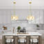Lustre cylindrique moderne à 4 lumières avec feuille métallique-1108640550
