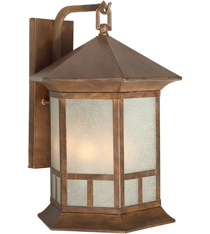 Wall Light, 17.5" H x 12.5" W / Rustic Sienna / Umber Linen