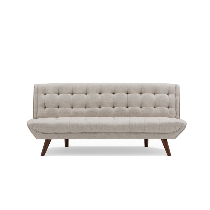Seales 73'' Upholstered Convertible Sofa, Beige