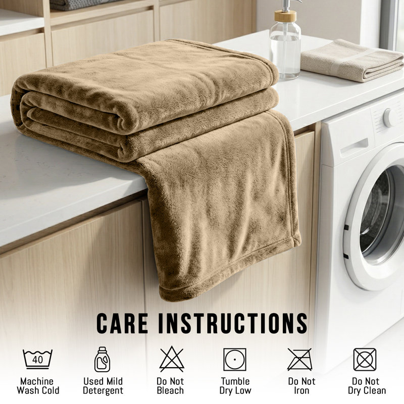 Machine Woven Throw Blanket, 230cm x 270cm