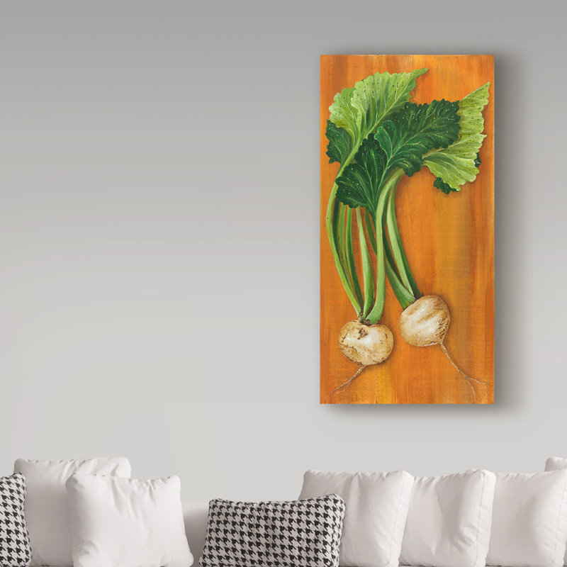 Dougray «Turnip», reproduction de peinture à l'acrylique sur toile tendue, H 47 po x l 24 po x P 2 po