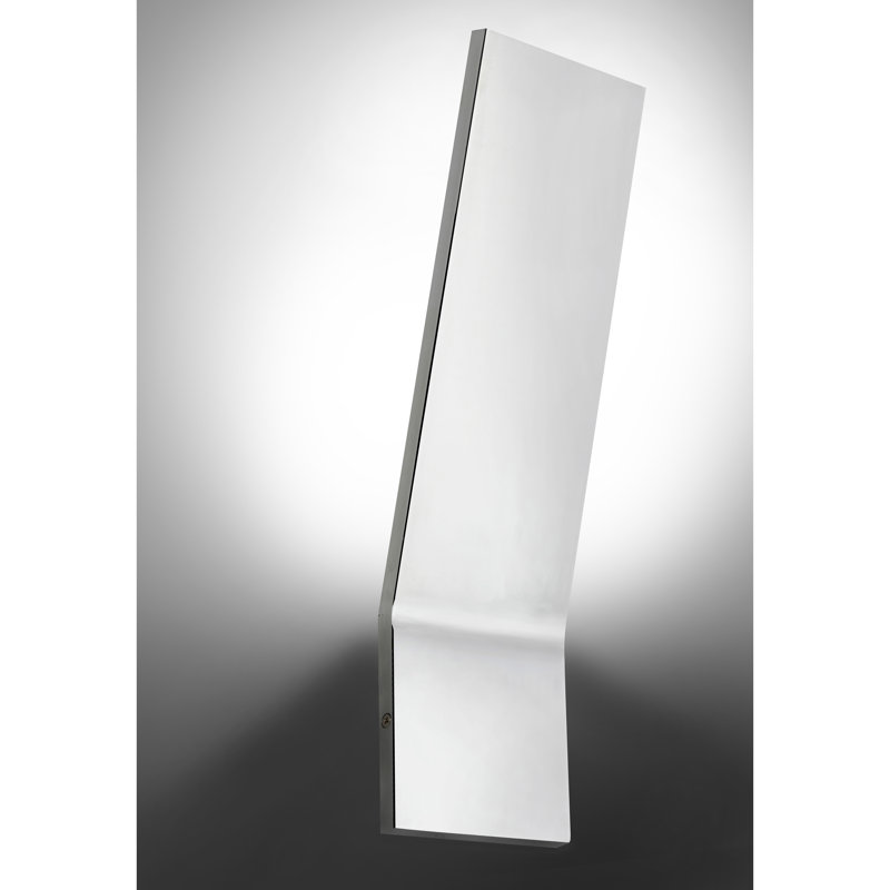 Bisher Light LED Dimmable Flush Mounted Sconce, Polished Chrome