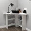 Corner Computer Desk with Shelves-1337369279