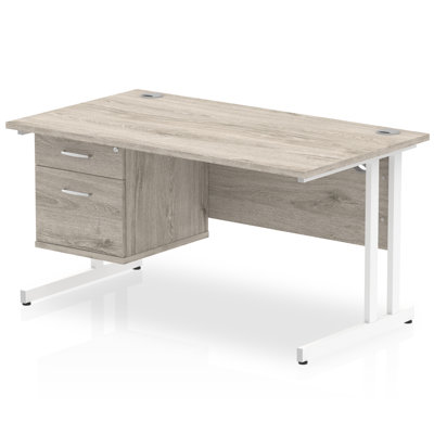 Zetta Metal Base Executive Desk
