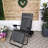 Charnissa Multi Position Garden Gravity Relaxer Chair Sun Lounger with Sun Canopy in Grey