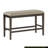 Finish Counter Height Bench 1pc Fabric Upholstered Casual Style Dining Room Furniture