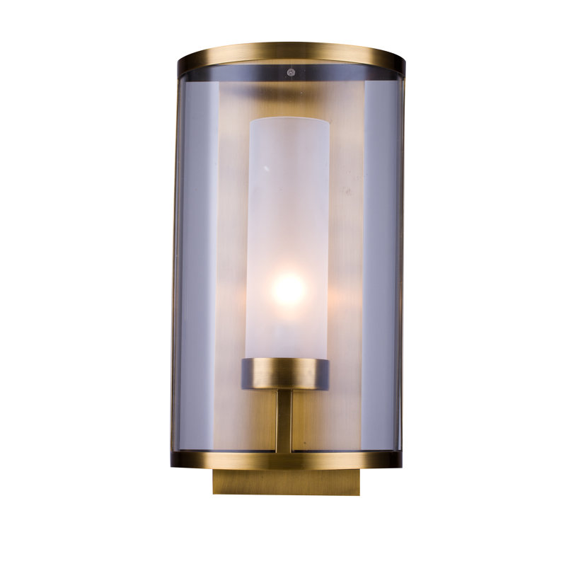 Plafonnier encastré 1 lumière DEL en laiton antique Diaonetta
