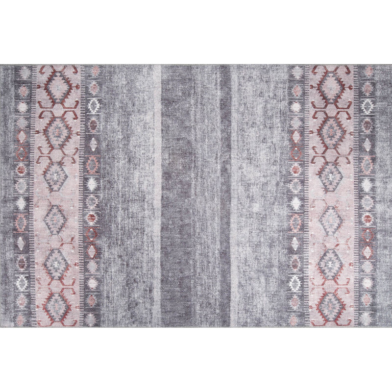 Luxurious Machine Washable Area Rug, 4.9 x 7.5 Feet, 100% Polyester, 1850 g/m², Pile Height: 0.2 inches | Eco-Friendly Recycled Poly Cotton Backing | Perfect for Living Room & Bedroom, Soft and Durable Design