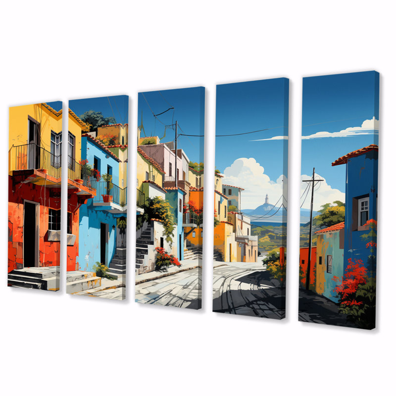 " City Athens Popart I " 5 - Pieces