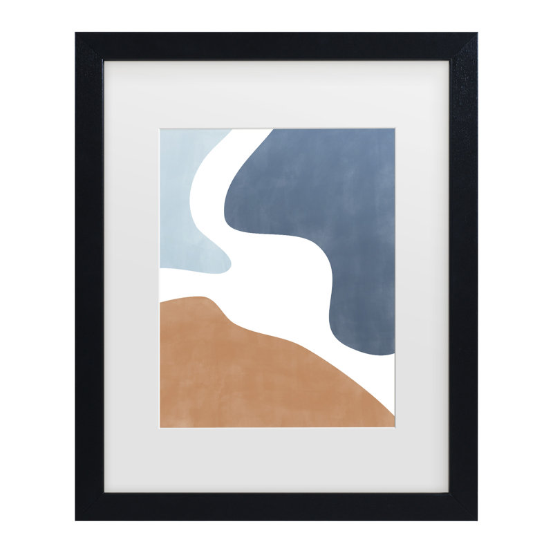 Œuvre encadrée «ologicella », 13" H x 16" W, Cadre noir