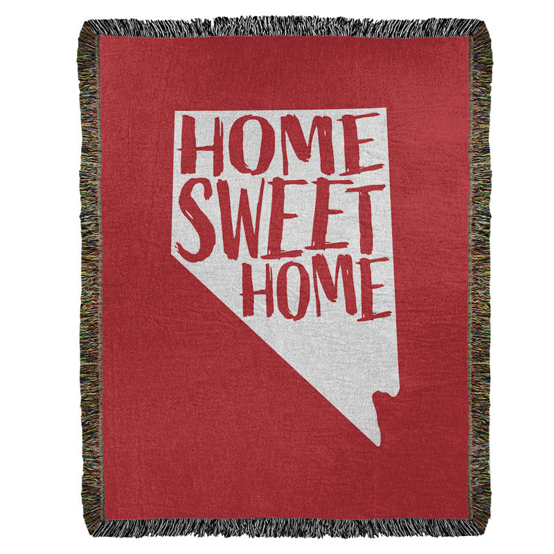Jeté en coton tissé doux pour la maison nevada, l 60 po x L 80 po, Rouge