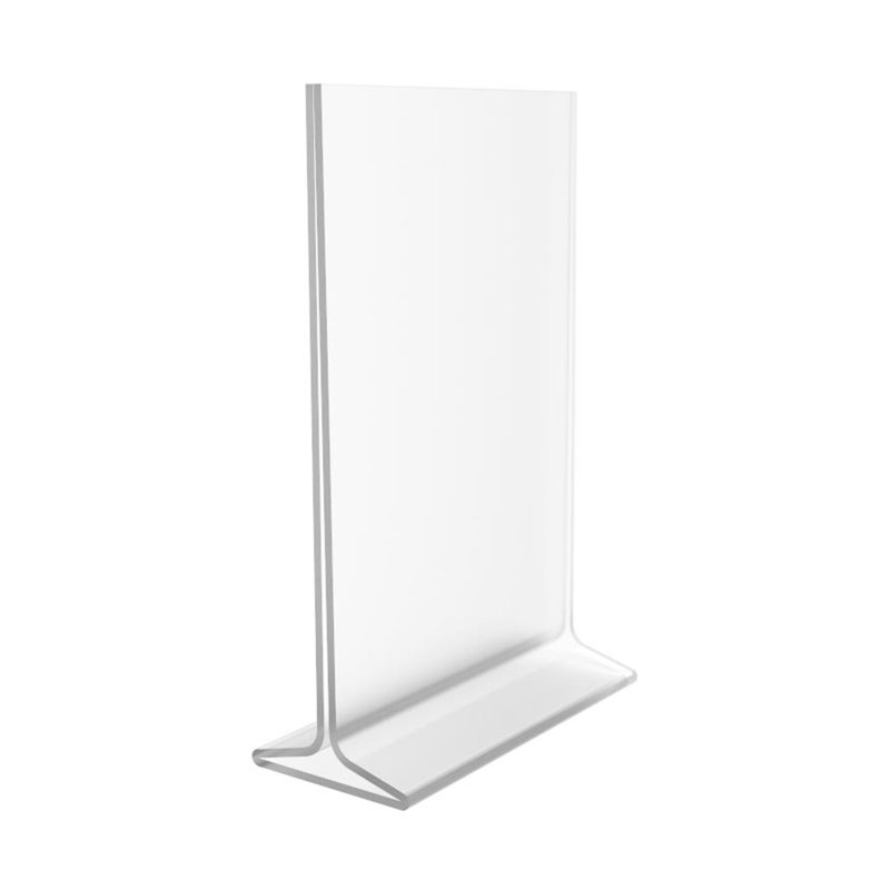 Clear Sign Holder 5.5 x 8.5" Portrait Picture Frame Menu Holder Literature Stand