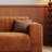 Chenille Three-seater Straight Sofa
