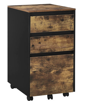 Orrin 40cm Wide 3 -Drawer Mobile File Cabinet