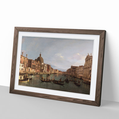The Grand Canal in Venice by Giovanni Canaletto - Picture Frame Painting on MDF