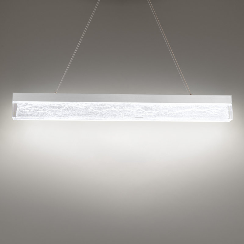 Effervescent 1 - Light LED Pendant, Brushed Aluminum