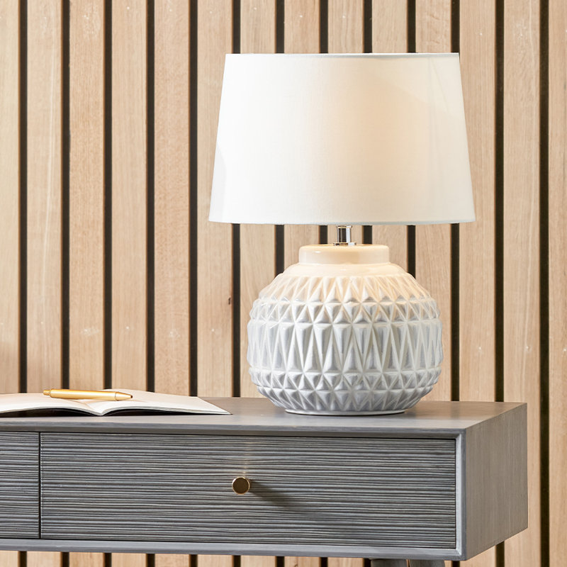 Afanasijs Ceramic Table Lamp, Warm White