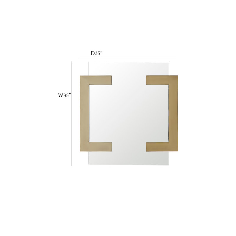 Goggin Brass Concave Wall Mirror