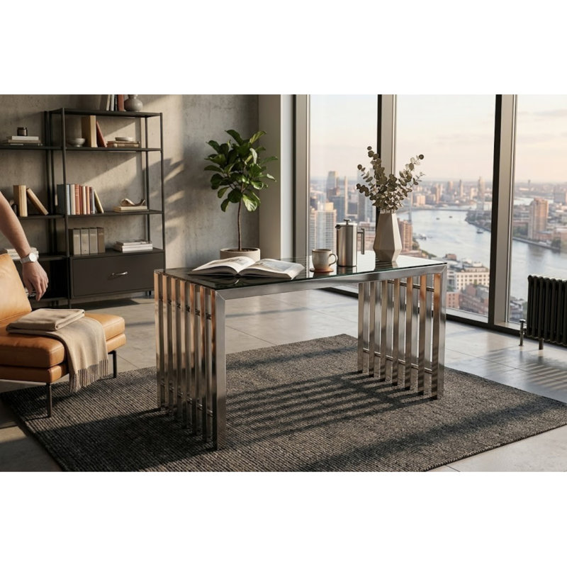 Lexter Writing Desk, Silver