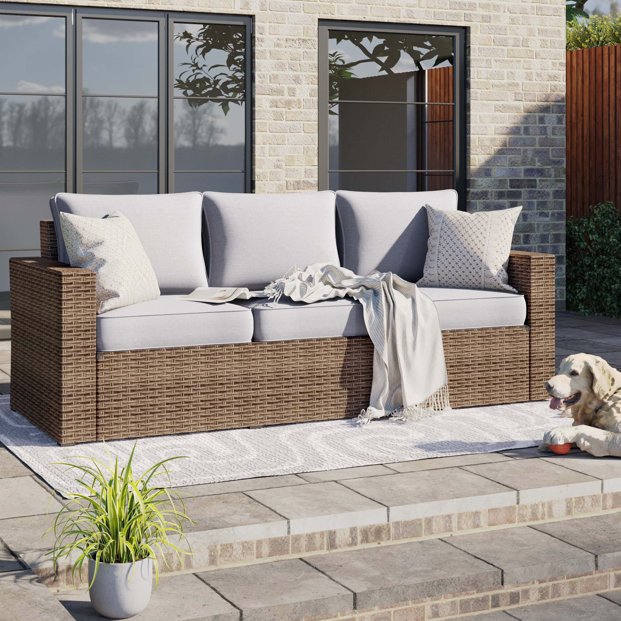 Comfortable outdoor couch hot sale