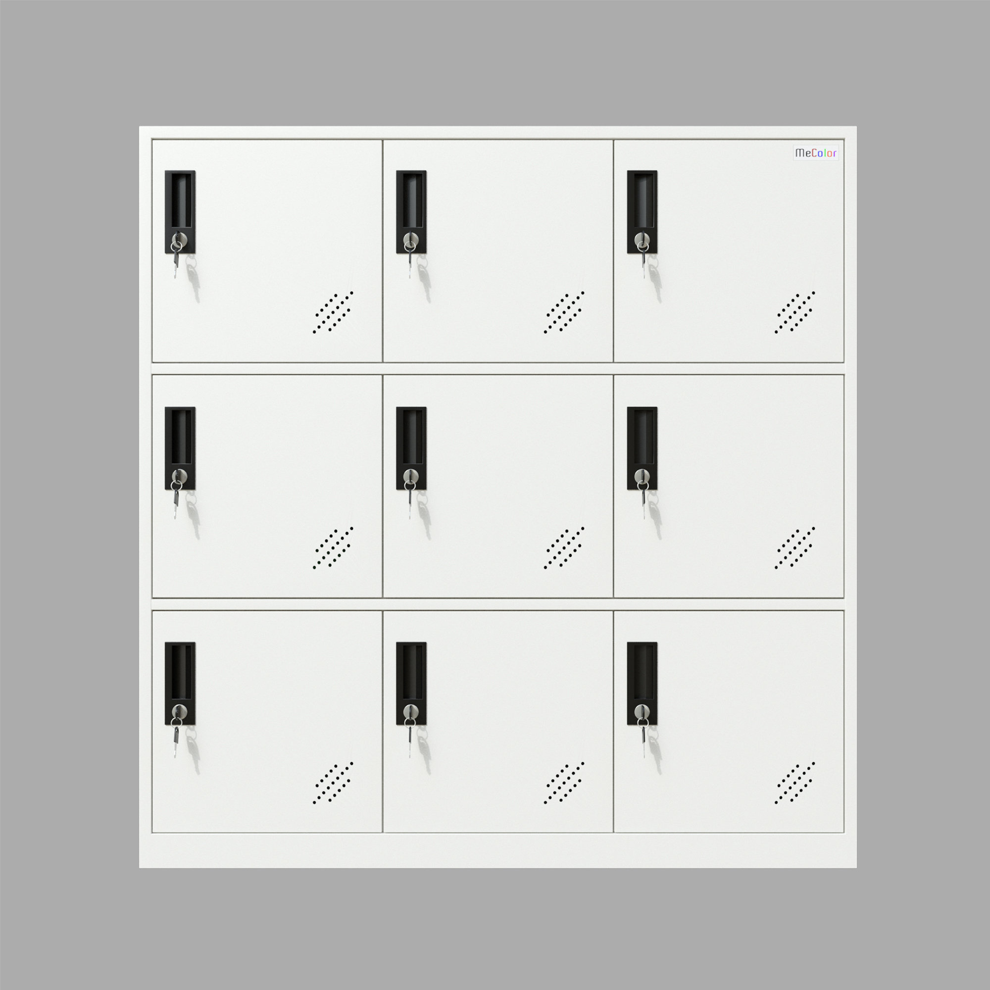 MINNO 9 Door Metal Employee lockers with key | Wayfair.co.uk
