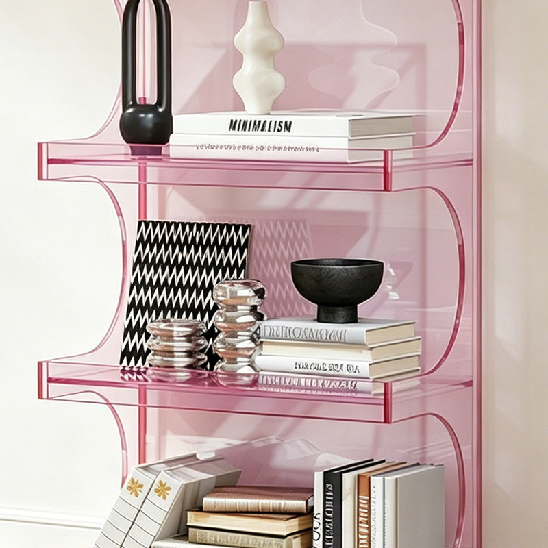Support de présentation Wave Wave, 39.37" H x 47.24" W x 11.81" D, Pink