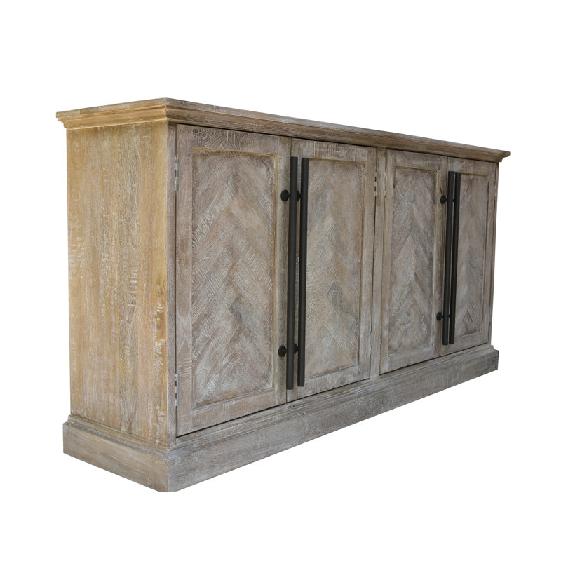 Buffet 70 "Harrison, Blanc délavé vieilli