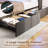 Dyane Upholstered Bed Full Bed Frame with Charging Station and LED Lights-319136829