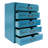 Alischa 12.2'' H X 10'' W Wood Desk Organizer with 5 Drawers