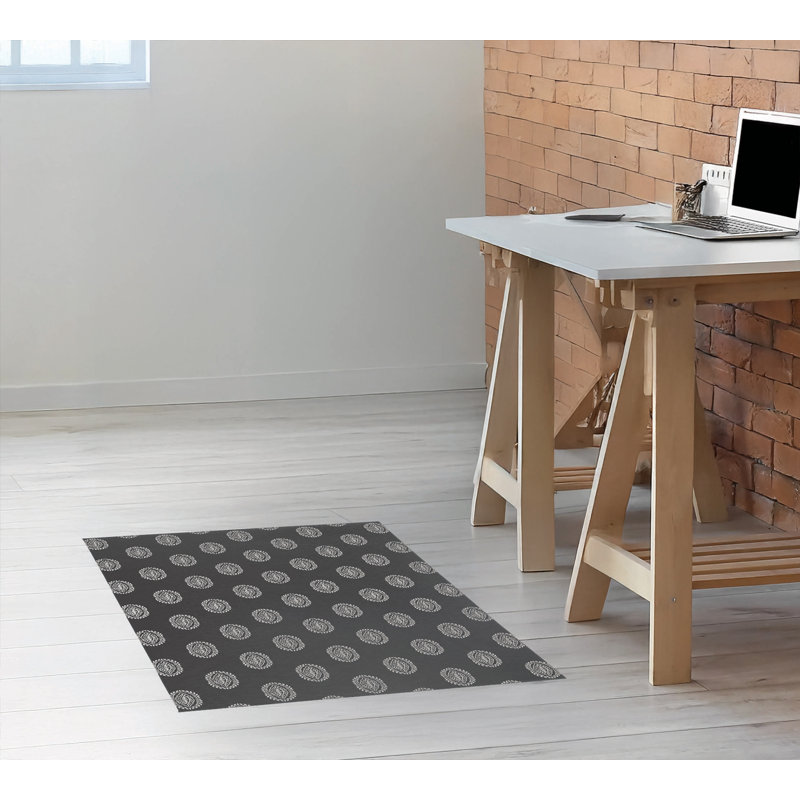 Tapis de bureau léger Maddy, L 36 po x P 60 po, Gris anthracite