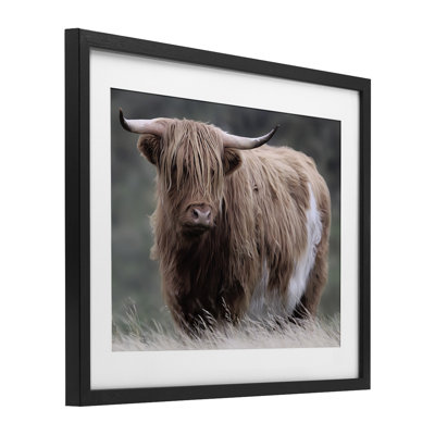 «Wandering Harry Highland», reproduction sous verre encadrée, conception de Marcus Prime
