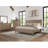 Aurora Lo-Post Bed – Sand Finish, Mindi Veneer, Herringbone Panel Headboard (Queen & King) Part of the Dana Heights Collection-144057300