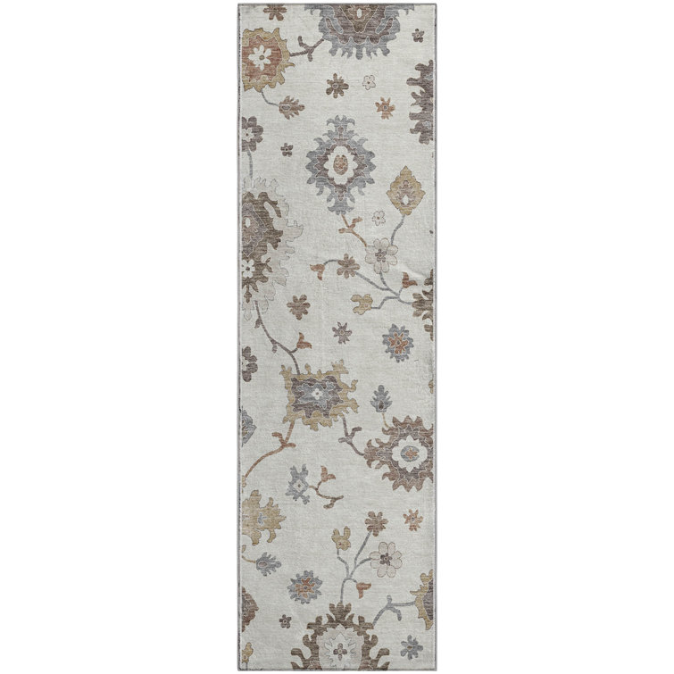 Premium Machine Washable Prisco Ivory Rug