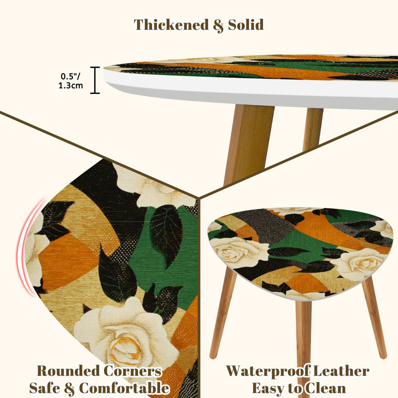 Ensemble de 2 tables basses gigognes Triangle