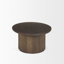 Terra 48L X 28W X 15H Light Brown Wood Oval Fluted Coffee Table-1159051573