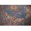 Tapis bleu délavé traditionnel 8 x 11