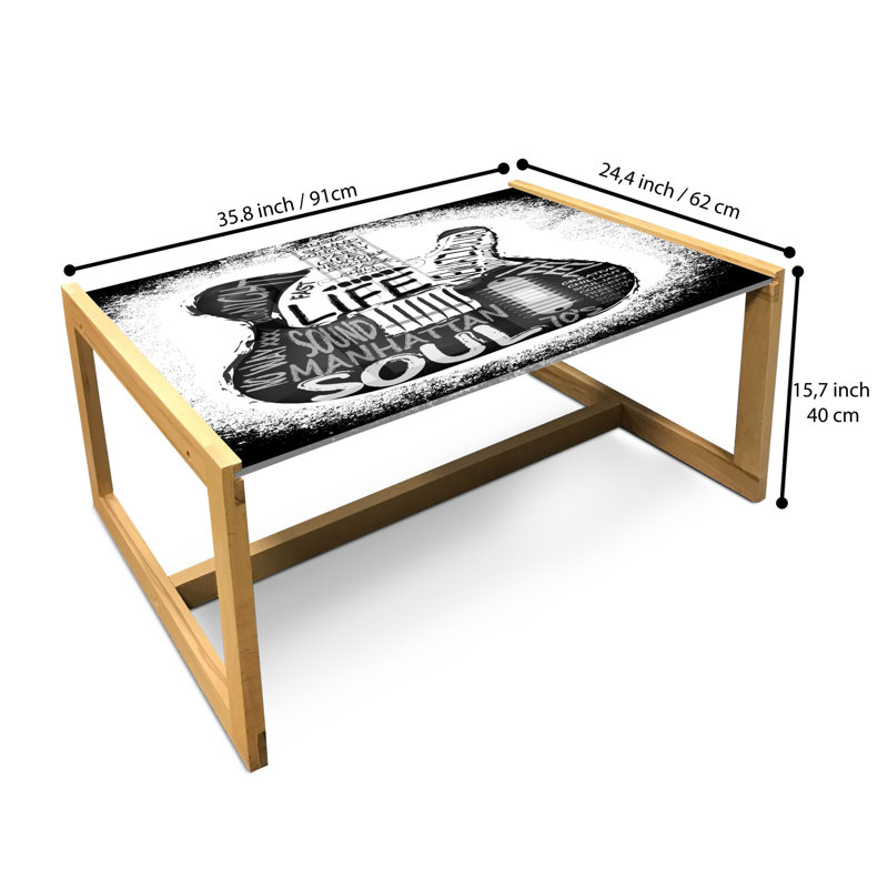 Jalinda Sled Coffee Table, 90cm H x 62cm W x 40cm D