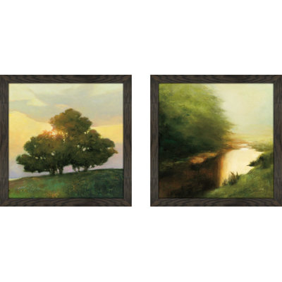 « épices tree », ensemble de 2 reproductions de peintures à l’acrylique encadrées
