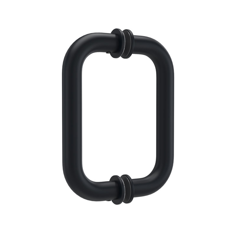 Poignée de porte de douche, poignée tubulaire dos à dos compatible avec verre de 1/4 po à 1/2 po d'épaisseur pour portes de douche, remplacement des poignées de douche en acier inoxydable 304
