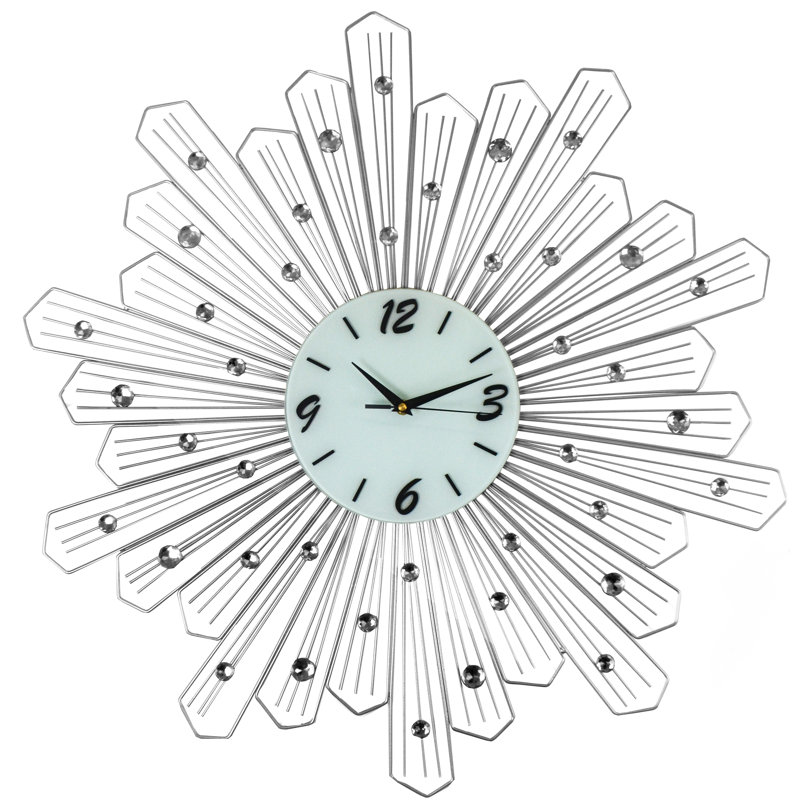 Très grande horloge murale Shyann Sunburst