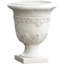 Pot à fleurs marocain en oxyde de magnésium, blanc antique, 17,09 x 20,72, pour les jardins intérieurs et extérieurs, aucun pot à assemblage blanc requis - oxyde, idéal pour