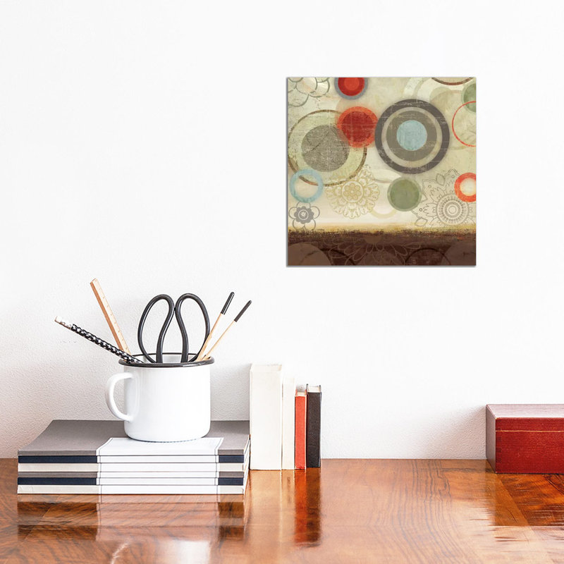 Circles II by PI Studio - Wrapped Canvas Panoramic Painting, 30.48 cm H x 30.48 cm W
