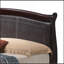 Grand lit classique au fini cappuccino chaleureux-702934247