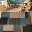 Tapis bleu tissé à la machine Bolk-129908157